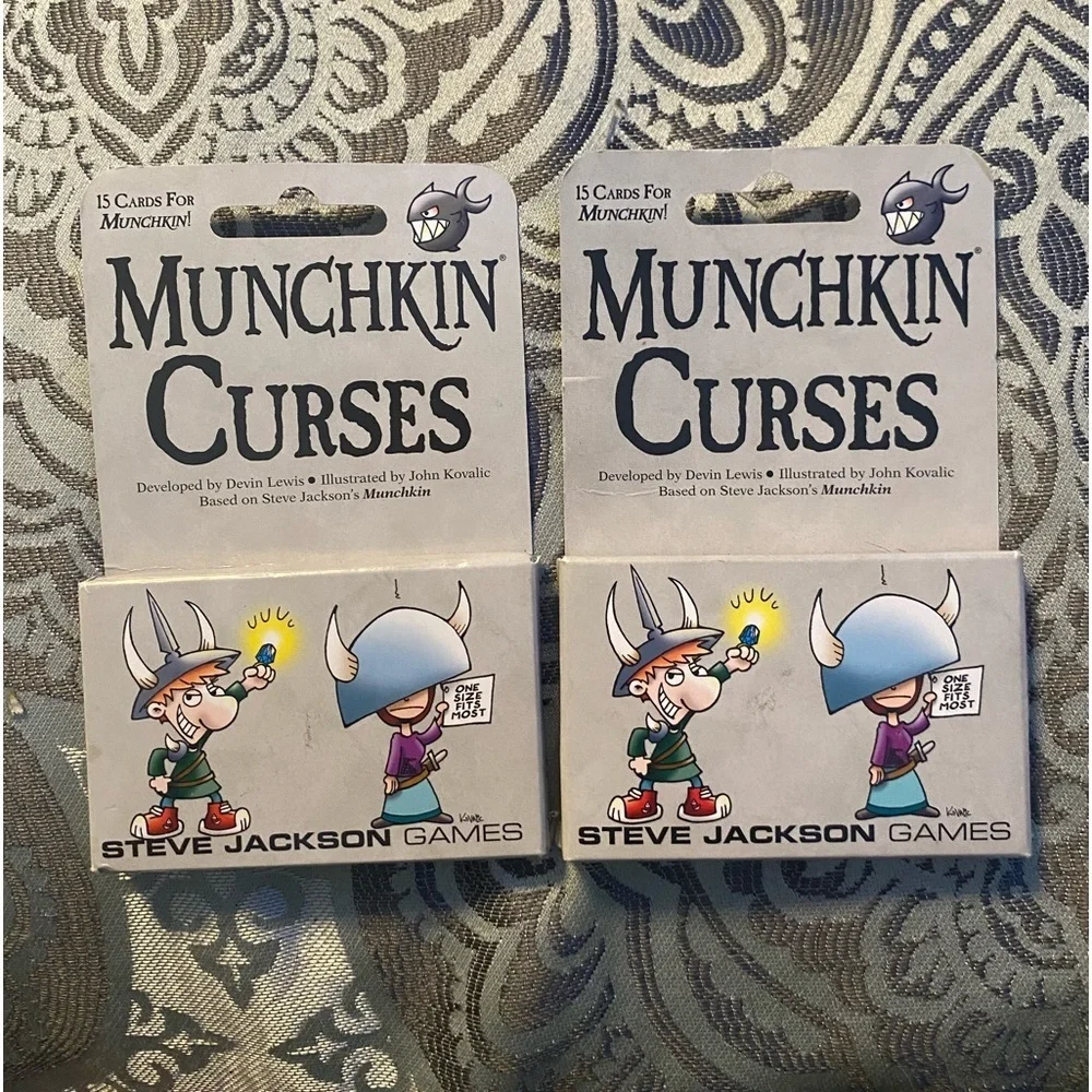 New! 2 /$18! 2 Packs Munchkin Curses Card Game